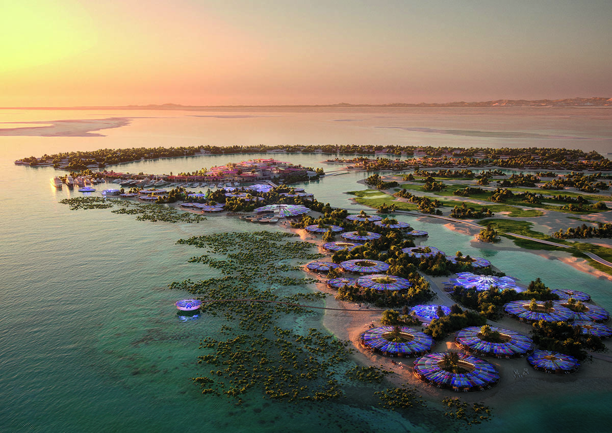 Foster + Partners designs Coral Bloom resort on Saudi Arabia's Shurayrah island