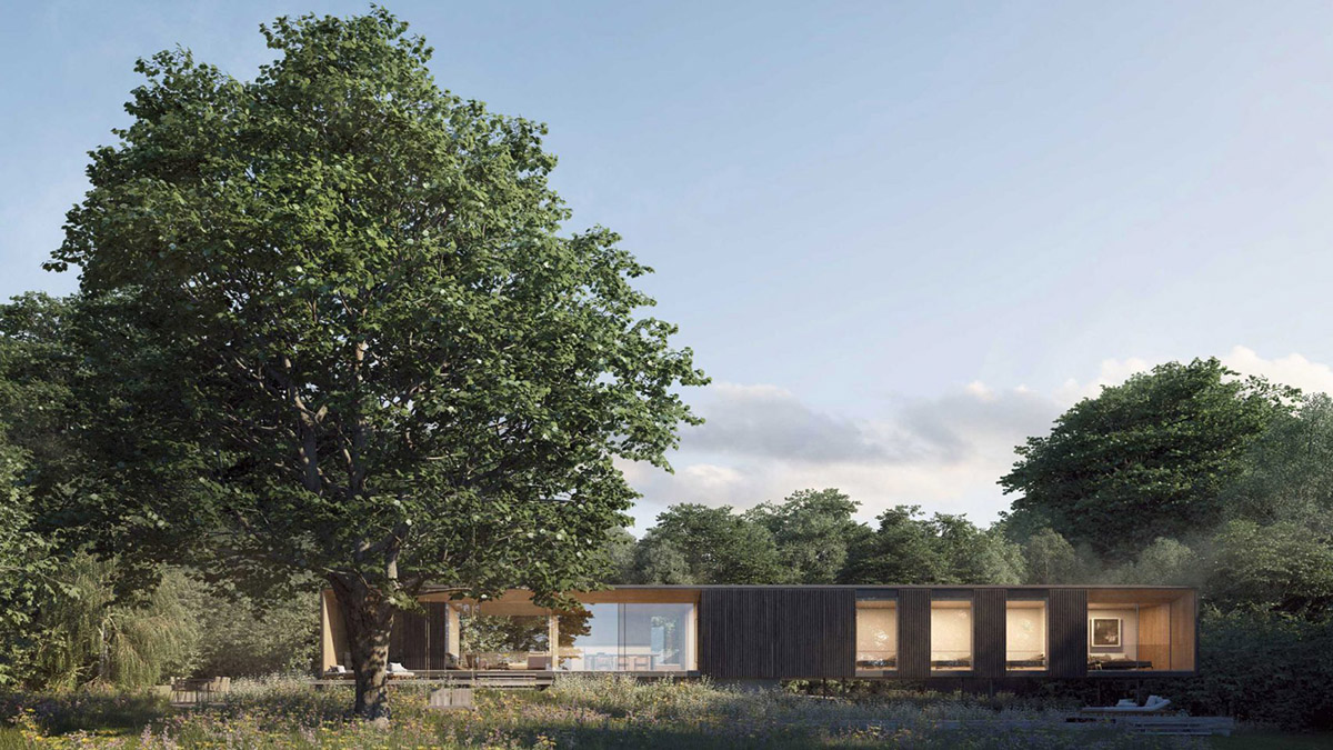 Str&ouml;m Architects gets planning permission for idyllic holiday home on the Isle of Wight coast