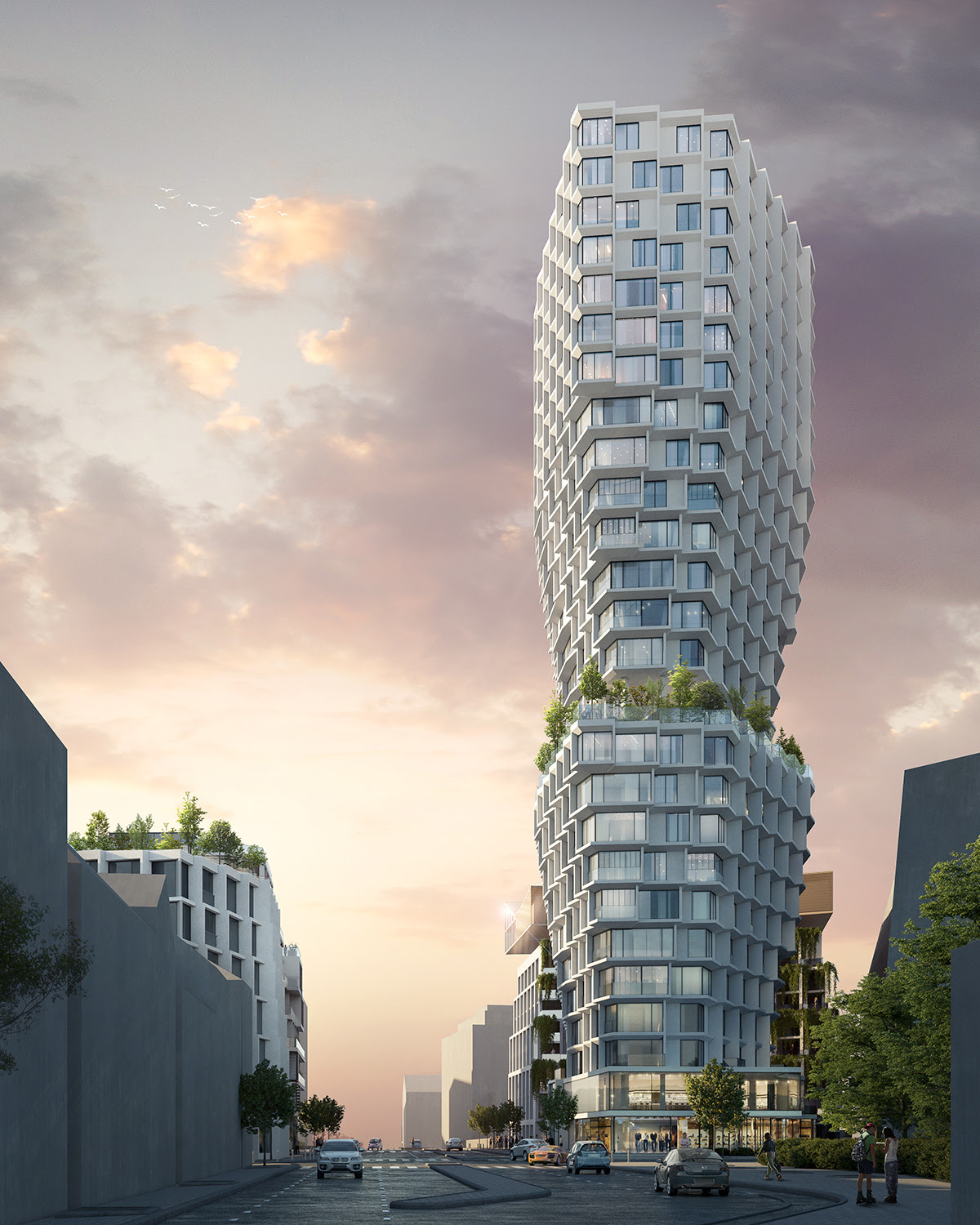 JDS Architects reveals plans for an expanding mixed-use tower in Rennes, France