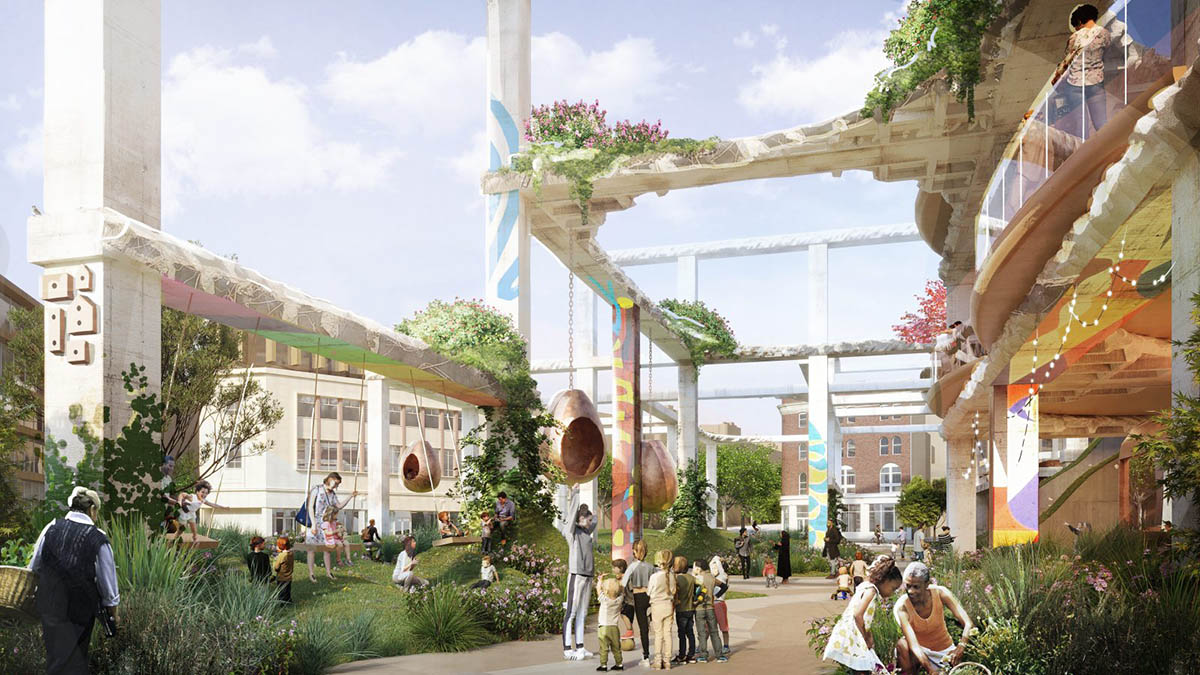 Heatherwick Studio uses ruins of partly demolished shopping centre to bring new vision to Nottingham