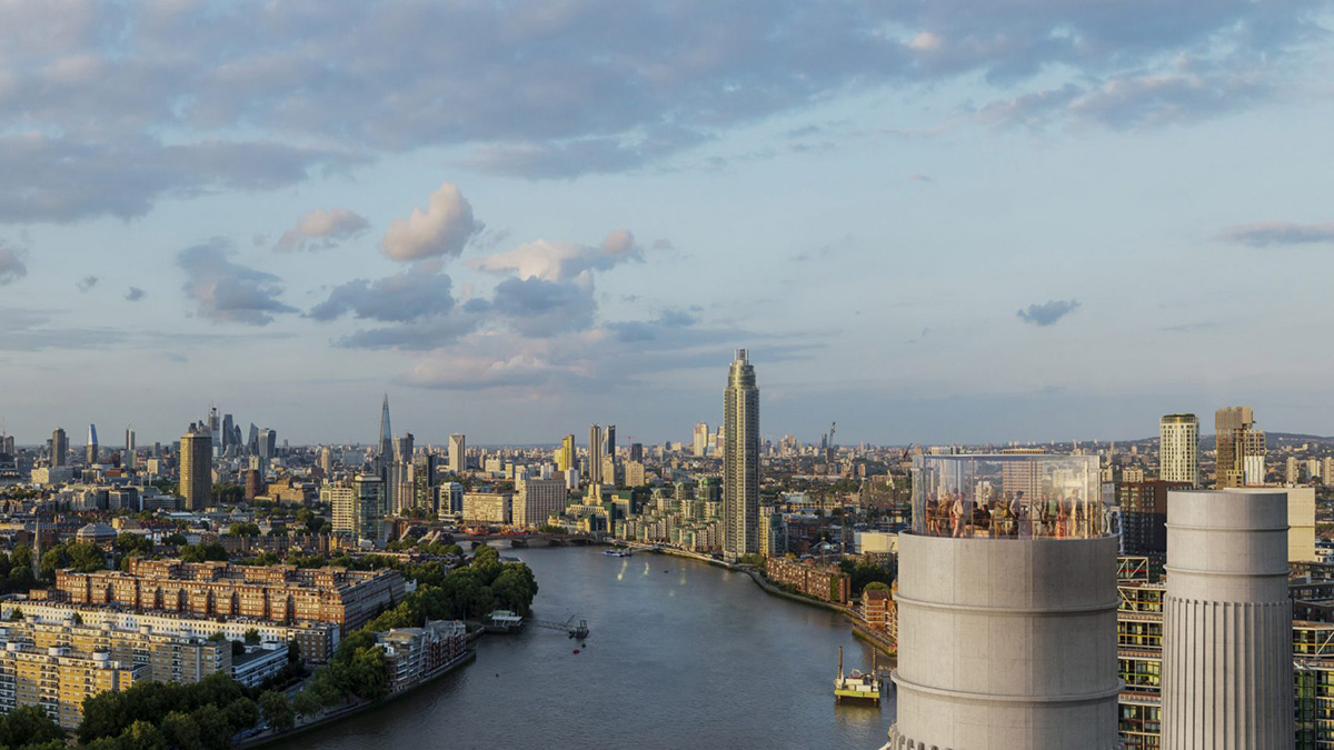 Wilkinson Eyre's glass lift for Battersea Power Station will offer visitors unrivalled views