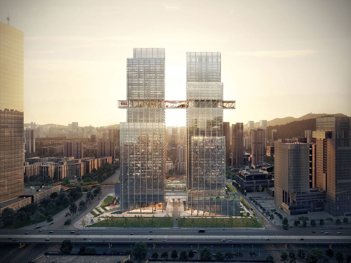 Construction work begins on OMA-designed CMG Qianhai Global Trade Center in Shenzhen, China