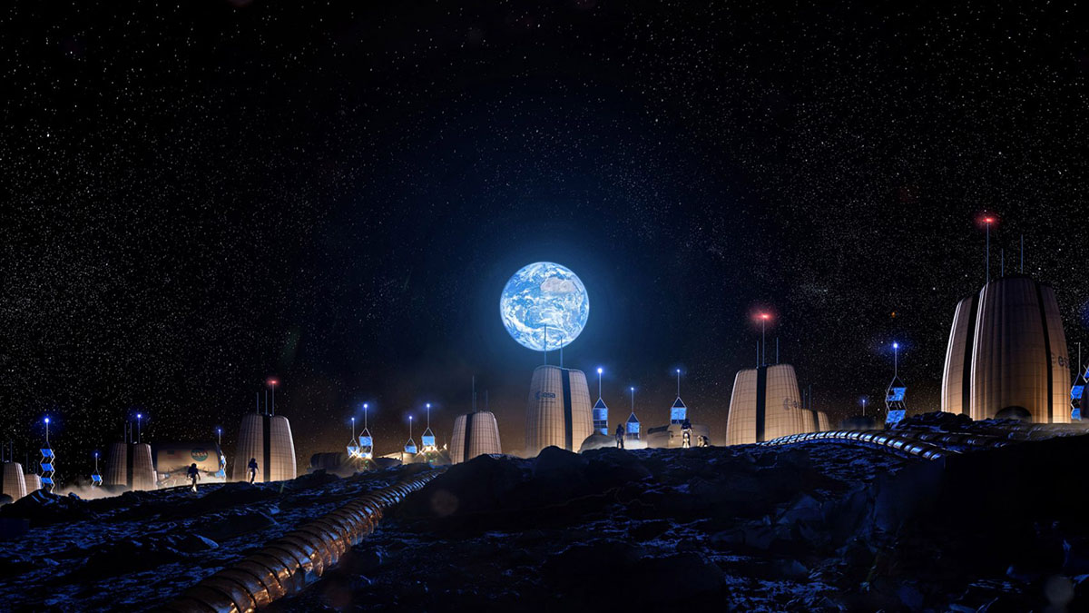 SOM releases its concept for Moon Village, the first full-time human habitat on the lunar surface