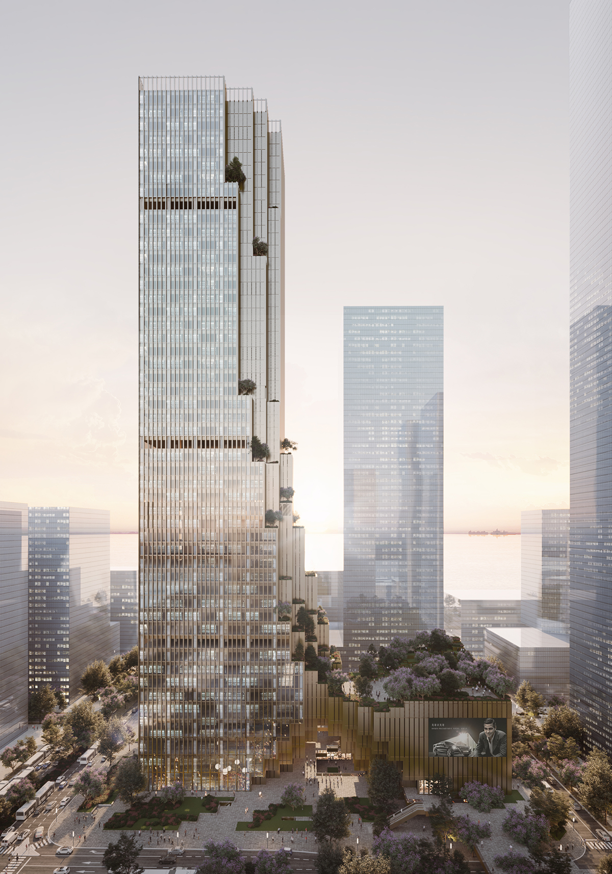 Mecanoo reveals alternative proposal for Hengli International Headquarters tower in Shenzhen