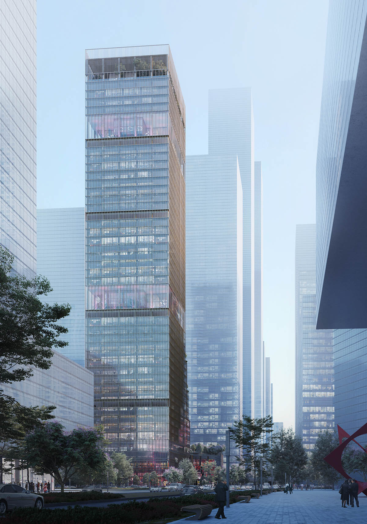 Mecanoo reveals alternative proposal for Hengli International Headquarters tower in Shenzhen
