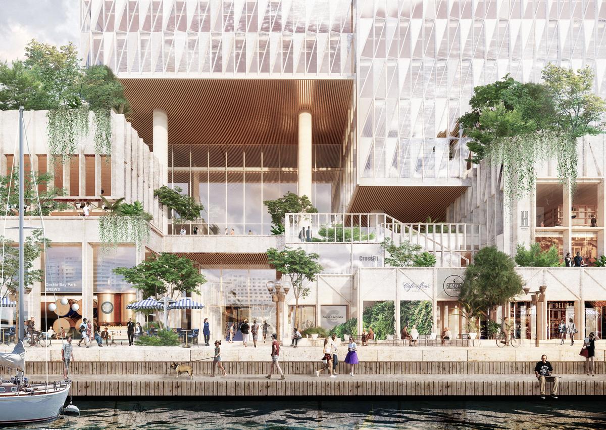 Henning Larsen Architects wins competition to design Cockle Bay Park tower in central Sydney