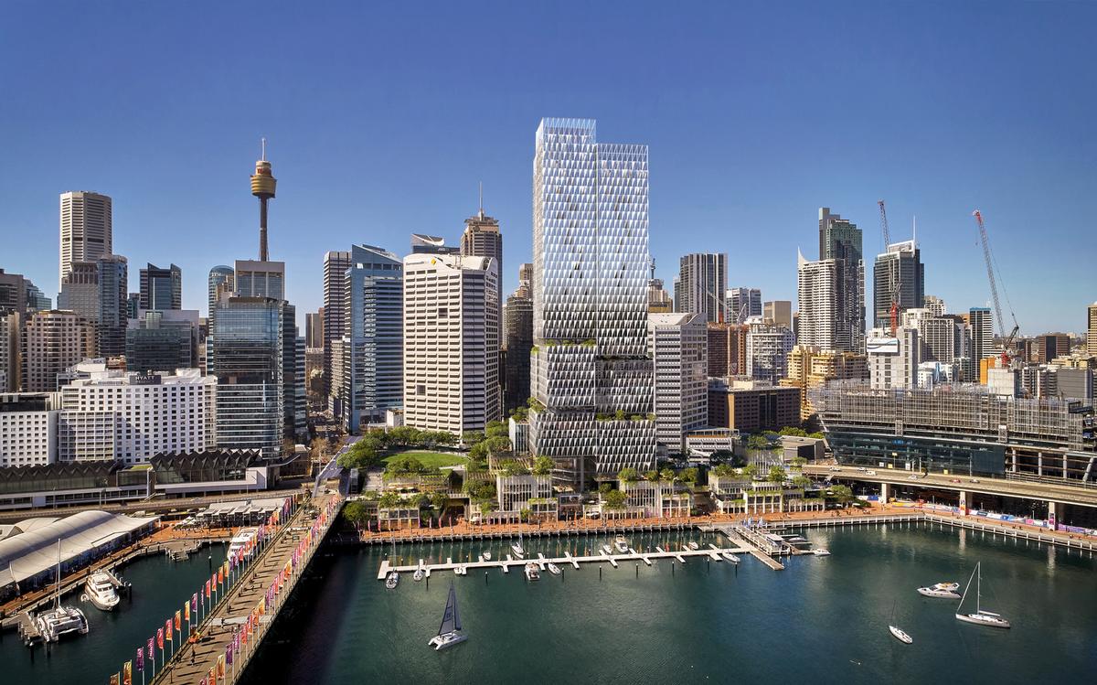 Henning Larsen Architects wins competition to design Cockle Bay Park tower in central Sydney