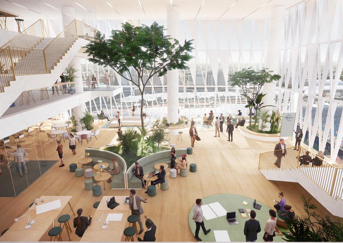 Henning Larsen Architects wins competition to design Cockle Bay Park tower in central Sydney