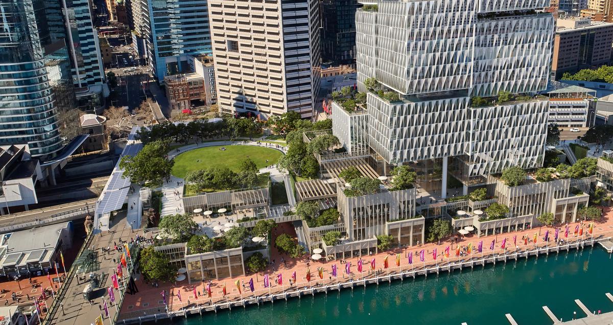 Henning Larsen Architects wins competition to design Cockle Bay Park tower in central Sydney
