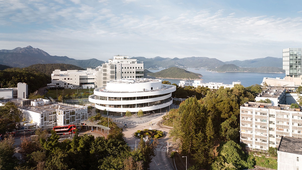 White shifted and circular wings form Henning Larsen-designed auditorium at HKUST in Hong Kong 