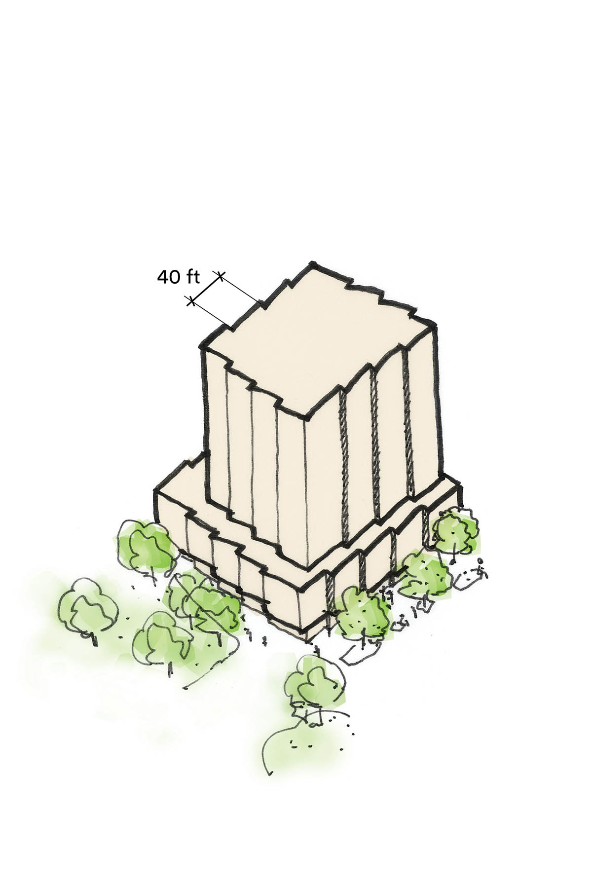 Basalt rock formations in California inform a new support center by Henning Larsen