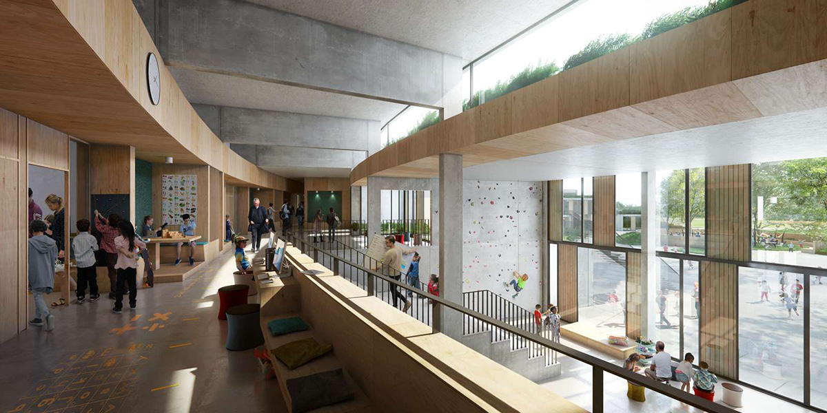Henning Larsen Architects' new primary school in Sundby will merge new ways of learning and working