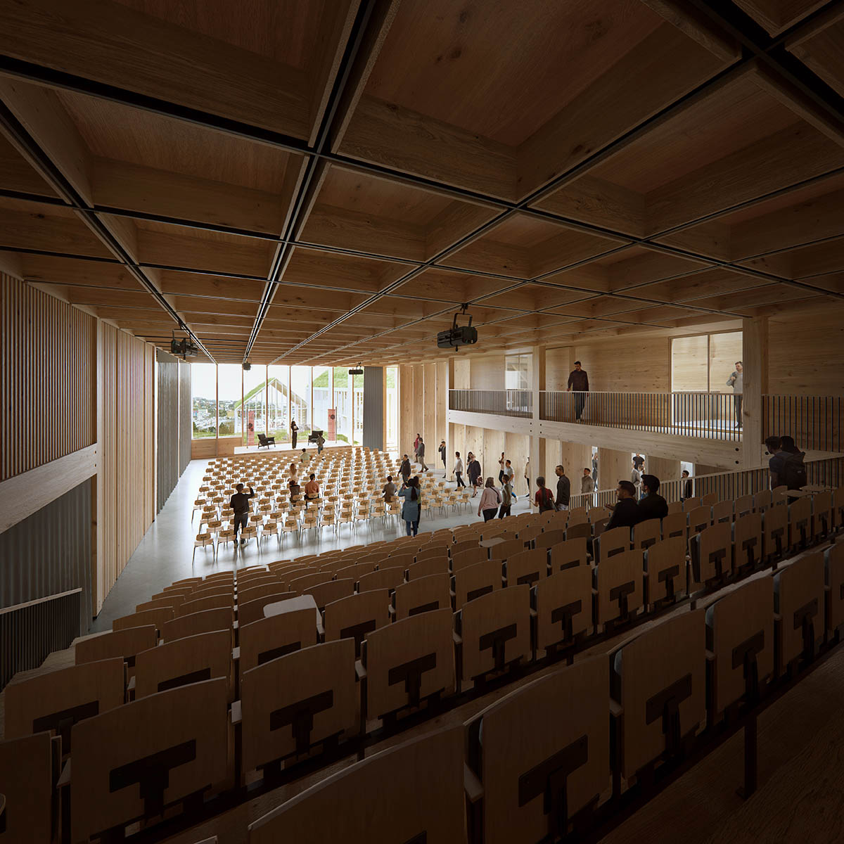 Henning Larsen designs new mass timber and microclimate university building in Faroe Islands 