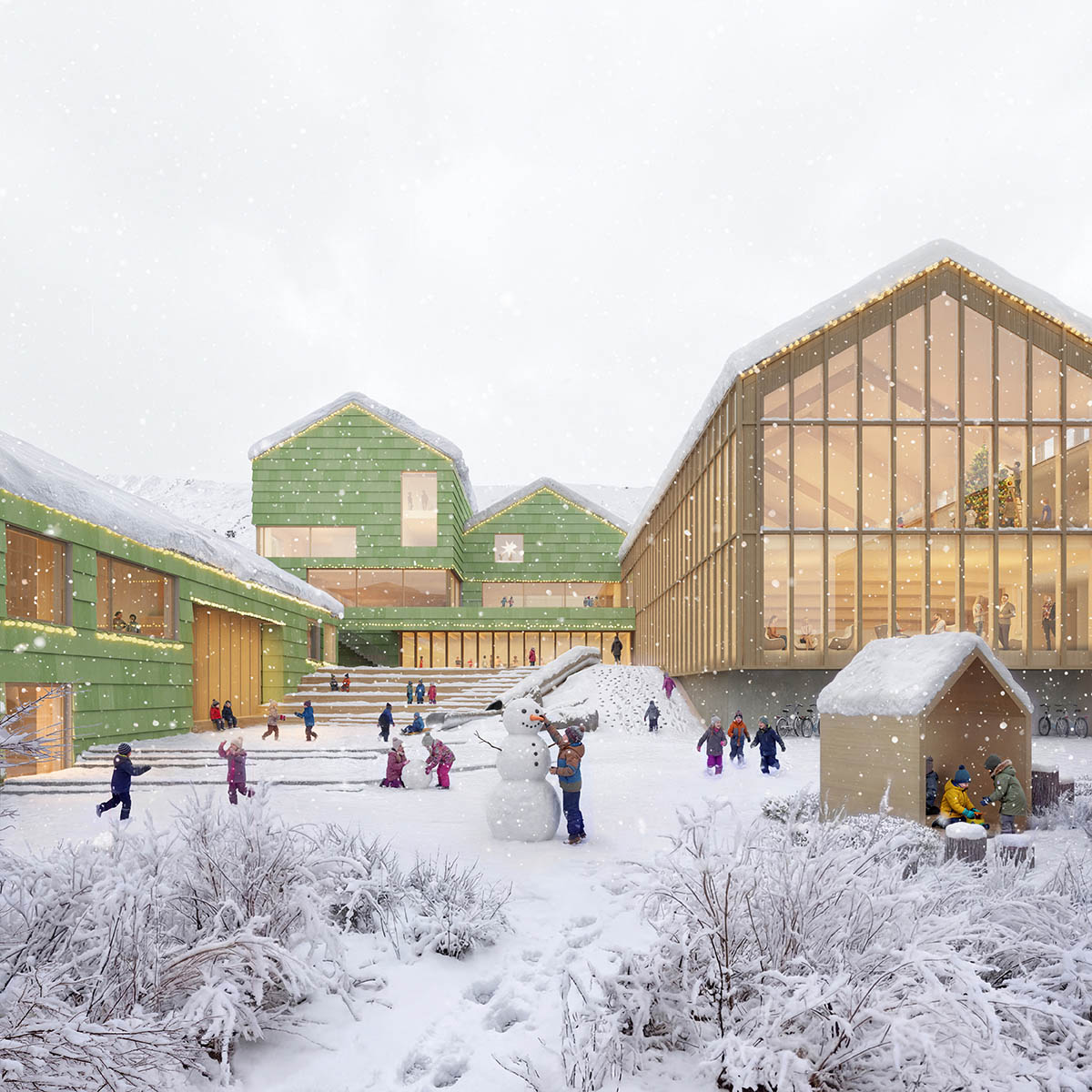 Henning Larsen converts 1950s school into a learning village in Faroese landscape