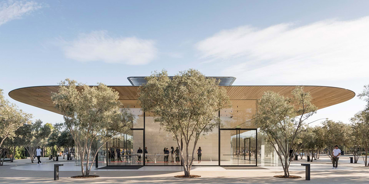 Apple Park's first Visitor Center by Foster + Partners opens to the public at Cupertino campus