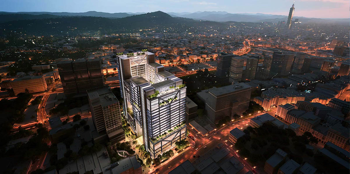 Foster + Partners gets planning approval for Goldsun Headquarters in Taipei