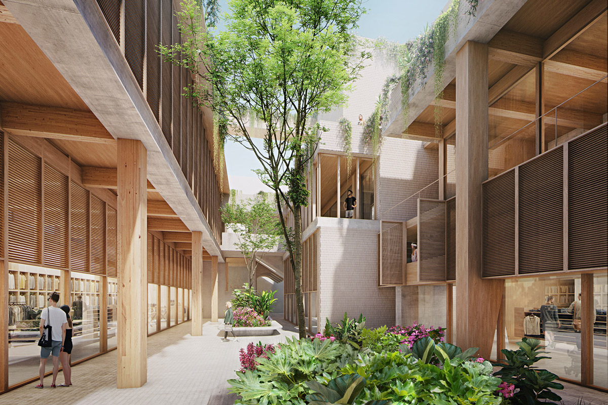 Herzog & de Meuron designs mass timber mixed-use Sixth & Blanco development in Austin, Texas
