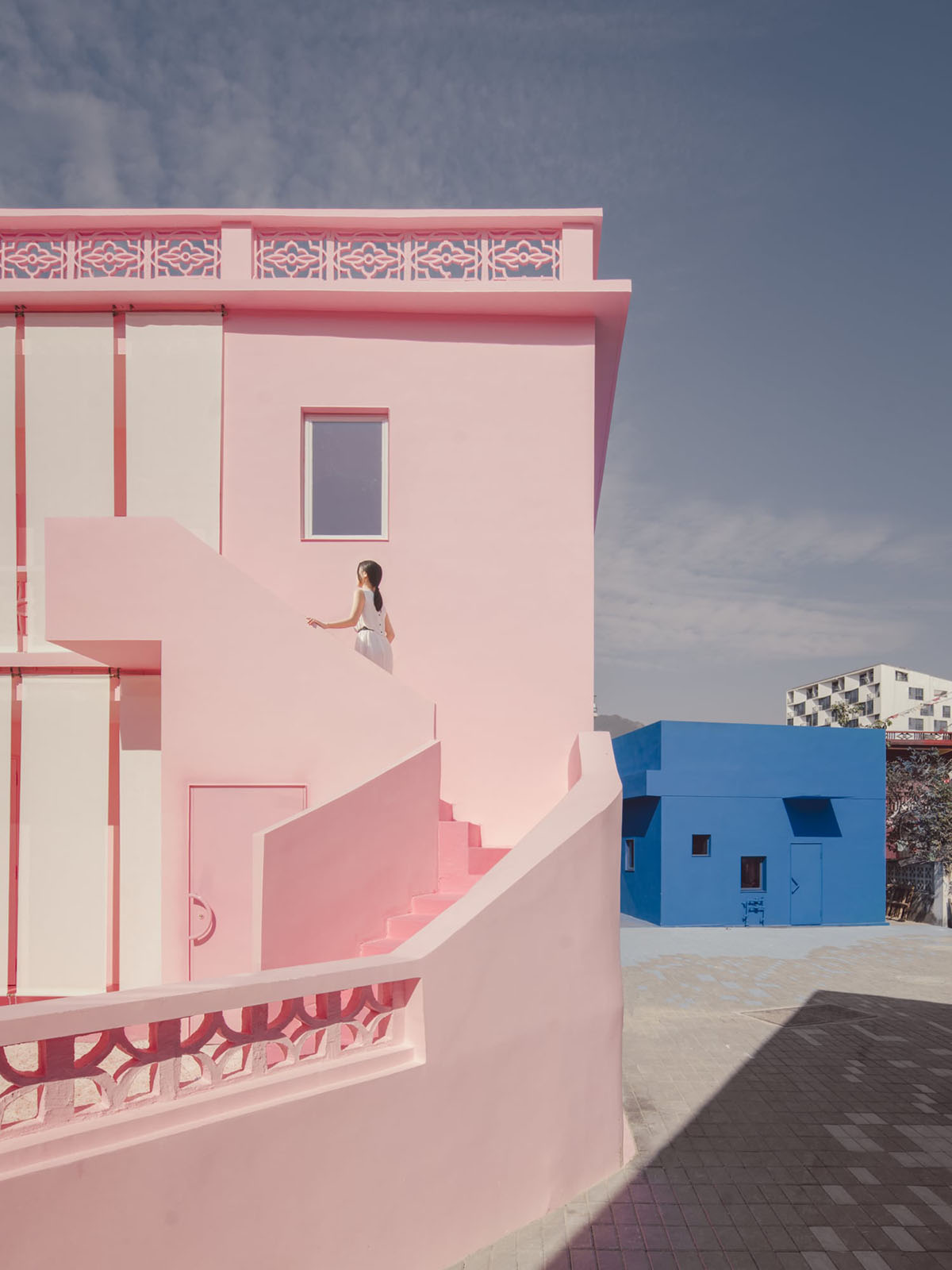Wutopia Lab built fully pinky and blue houses to distill boundaries between men and women