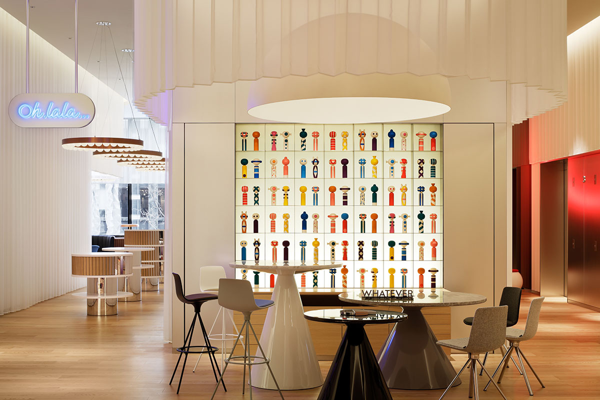 concrete completes W Hotel Osaka referencing to city's sounds and flavors in Japan