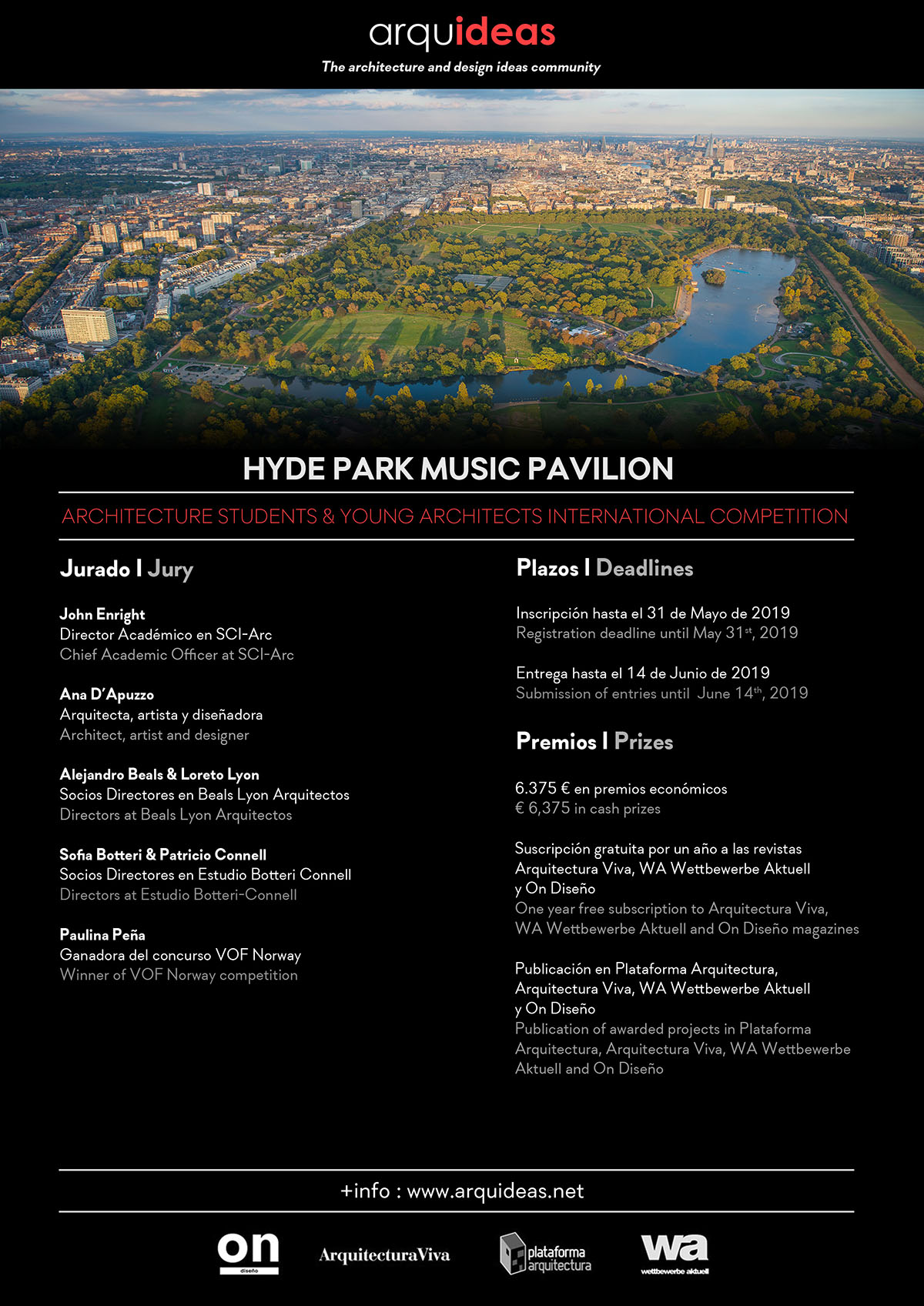 Arquideas launched Hyde Park Music Pavilion Competition for London