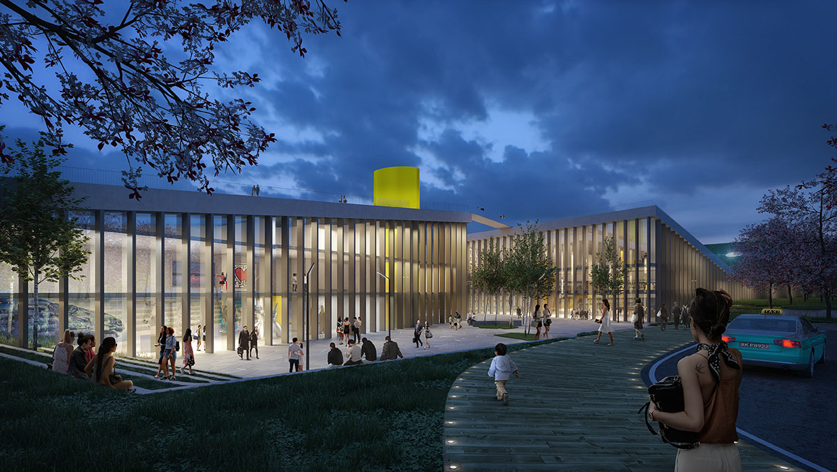 MVRDV’s Zhangjiang Future Park features undulating green roofs and flying pedestrian bridges