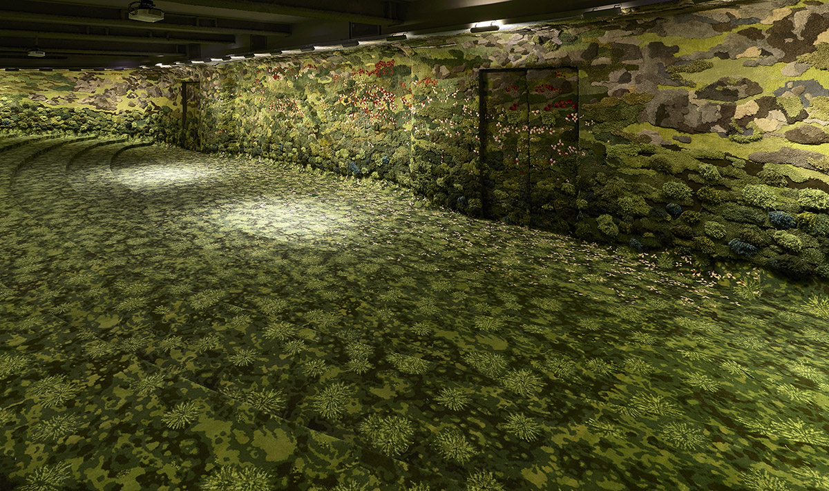 MVRDV and Alexandra Kehagyoglou create continuous green texture for Taipei lecture hall