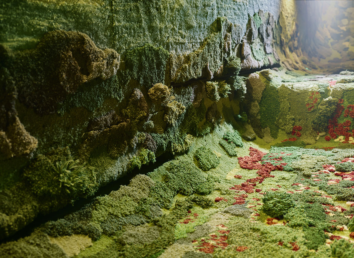 MVRDV and Alexandra Kehagyoglou create continuous green texture for Taipei lecture hall