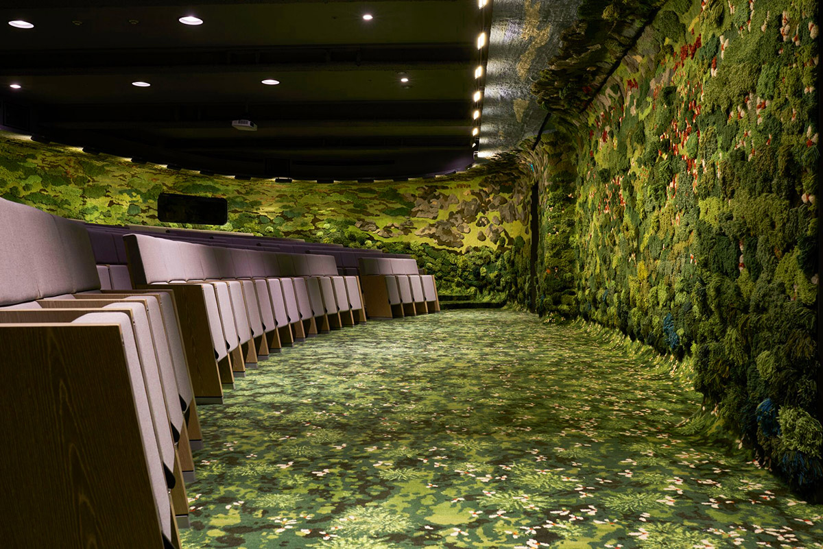 MVRDV and Alexandra Kehagyoglou create continuous green texture for Taipei lecture hall