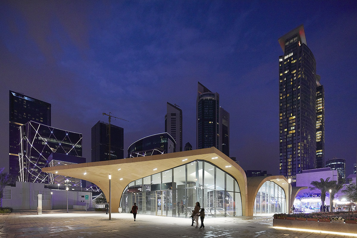 UNStudio completes the first 37 stations referencing to old Qatari architecture on Doha Metro Network