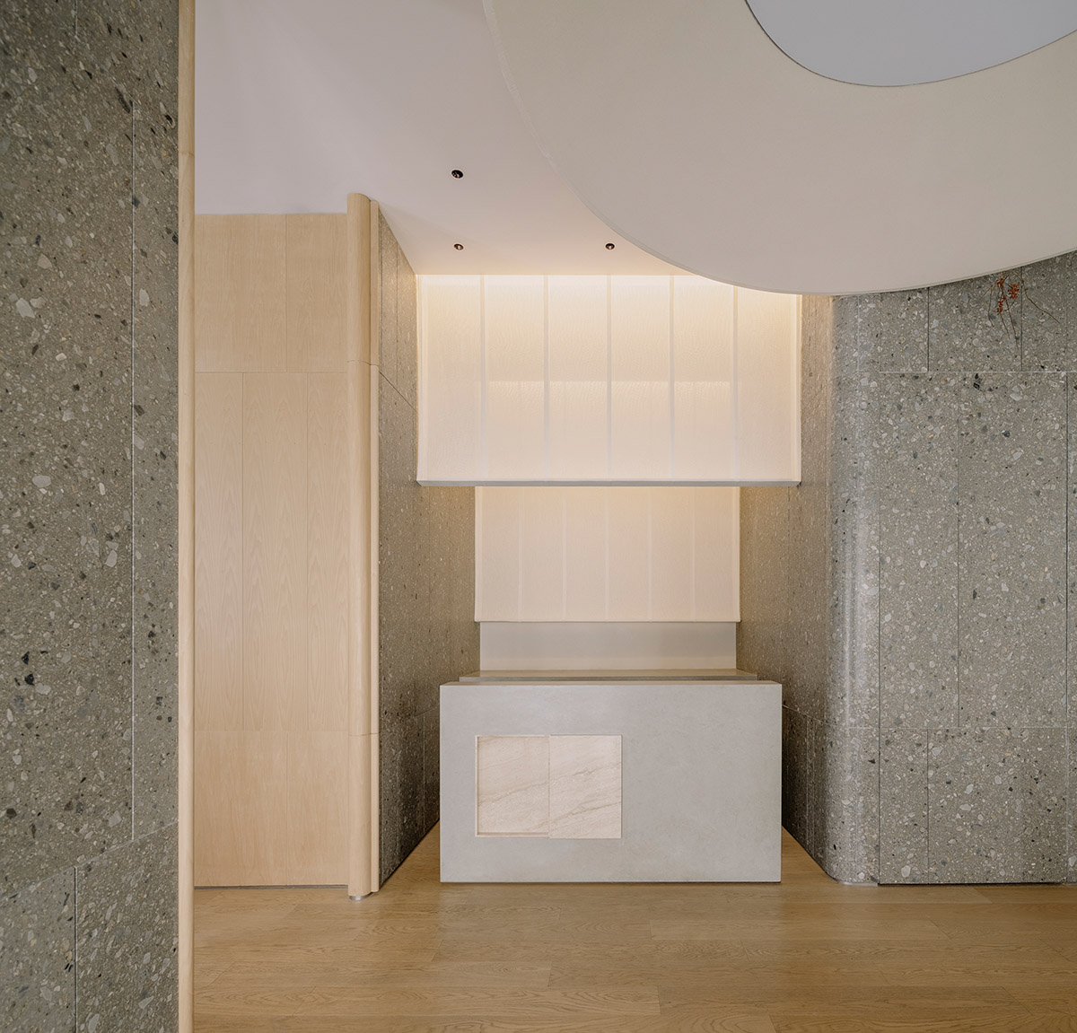 Sò Studio combines soft and sharp lines for interiors of Restaurant Lunar in Shanghai