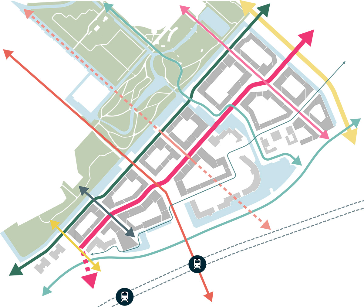 MVRDV's Hyde Park gets greenlight for a futuristic urban district in Hoofddorp