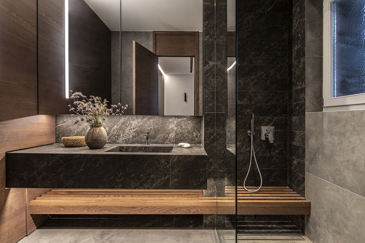 Bobotis+Bobotis Architects' stone villas frame views towards the sea on the Kea island in Greece