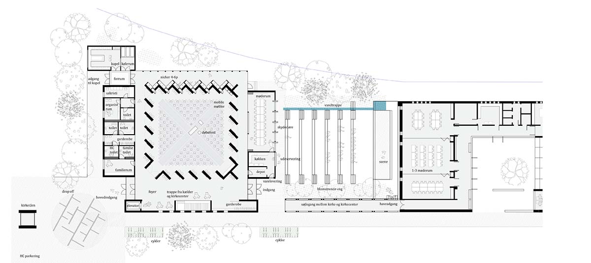 Historic Højvangen Church opens after 500 years, designed by Henning Larsen 