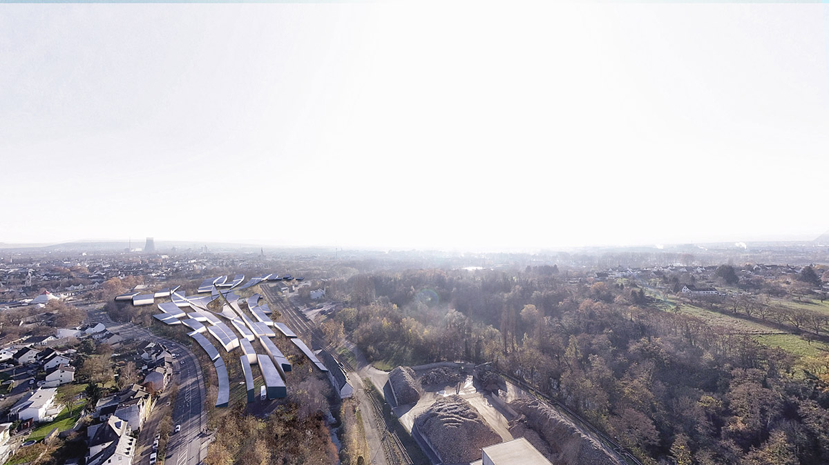 Salon Alper Derinbogaz Architecture releases masterplan shaped by natural formations in Neuwied