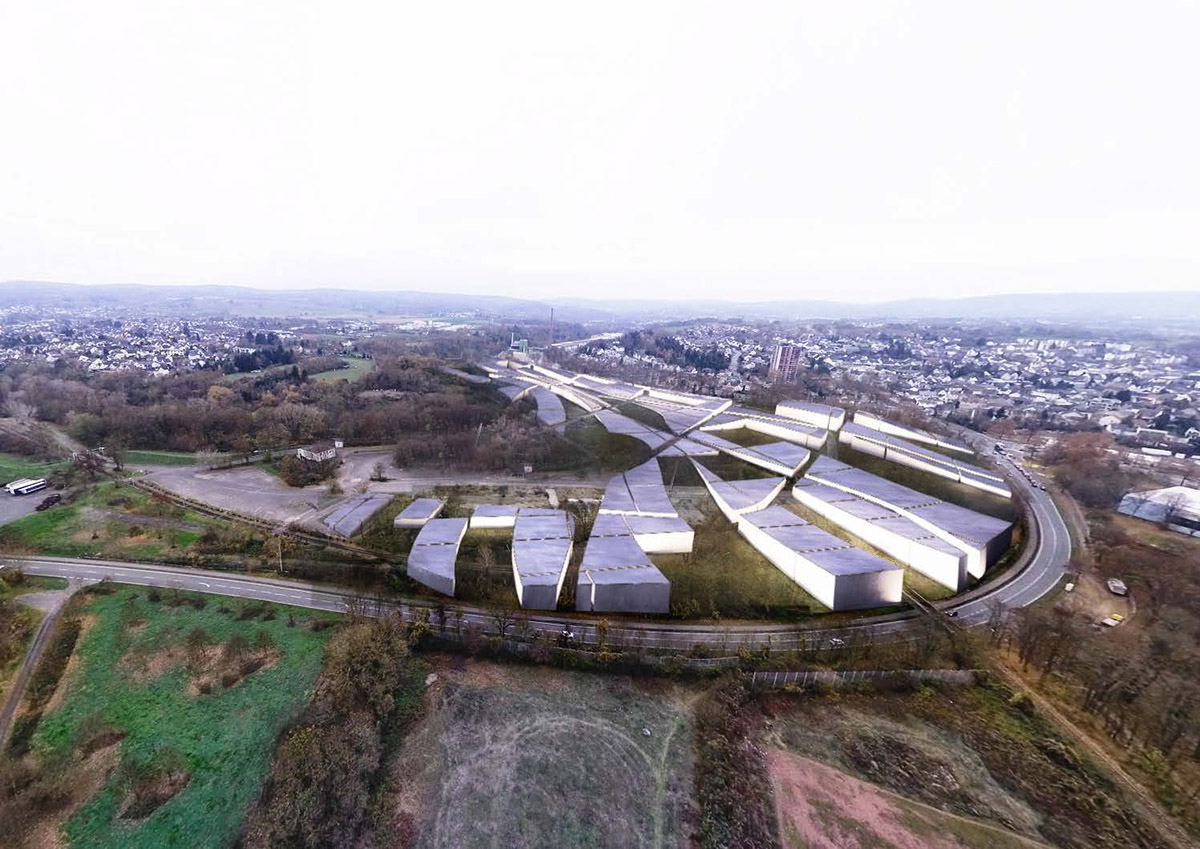 Salon Alper Derinbogaz Architecture releases masterplan shaped by natural formations in Neuwied