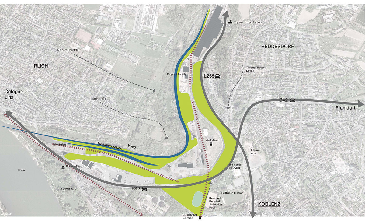 Salon Alper Derinbogaz Architecture releases masterplan shaped by natural formations in Neuwied