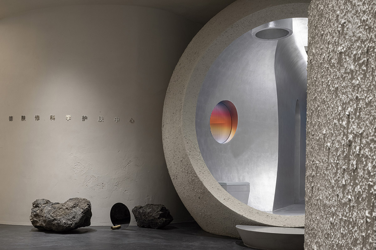 lialawlab completes retro-futuristic skincare centre in Hangzhou, China
