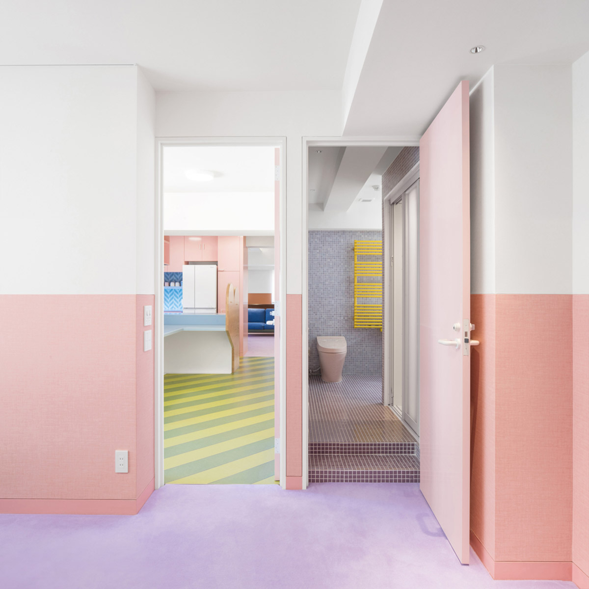 Adam Nathaniel Furman creates toy-like apartment interior from a palette of pastel colours in Tokyo
