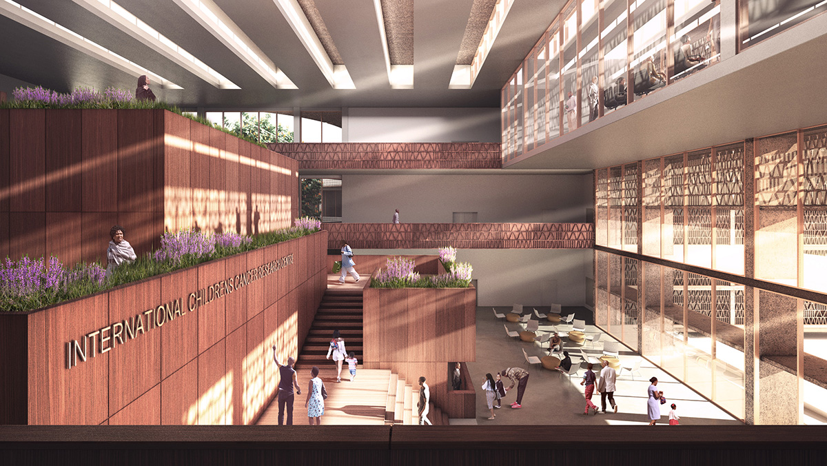 Adjaye Associates unveils plans for pioneering cancer research hub for children in Ghana