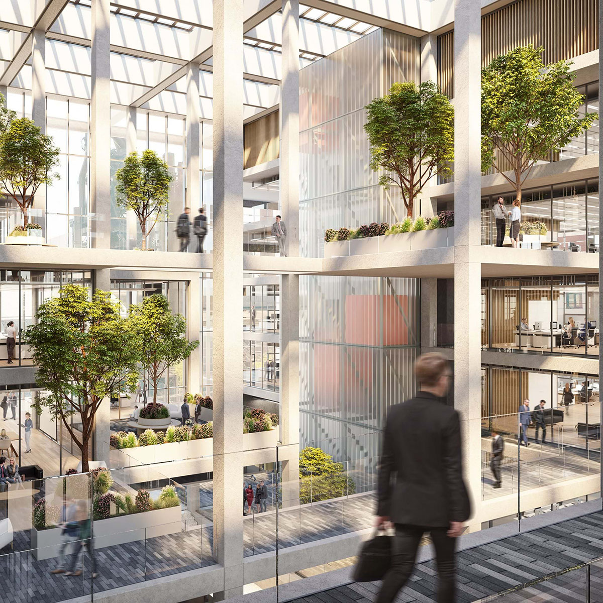 Foster + Partners' gridded office building ICÔNE breaks ground in ...