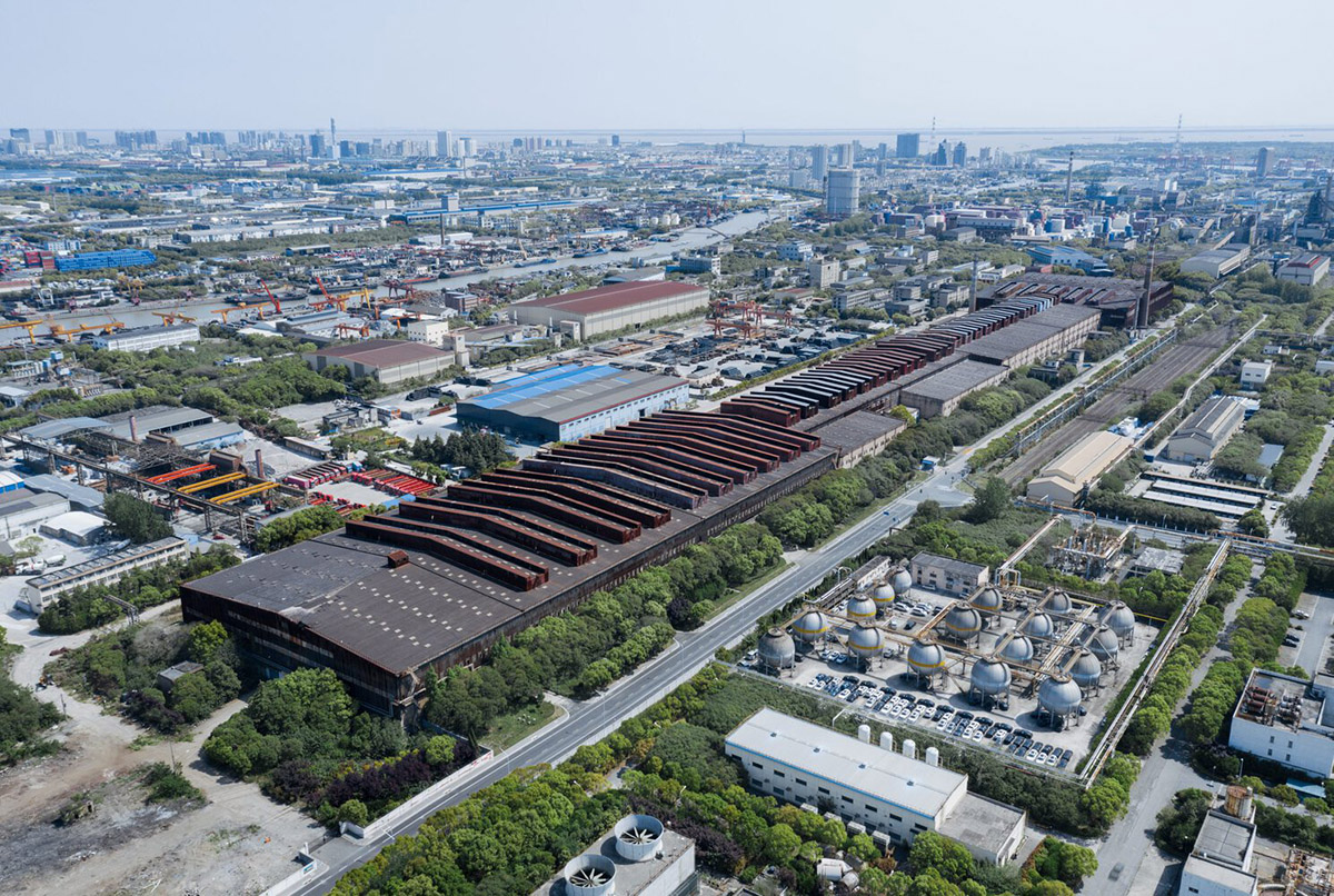 gmp converts disused stainless steel factory turned into art academy in Shanghai