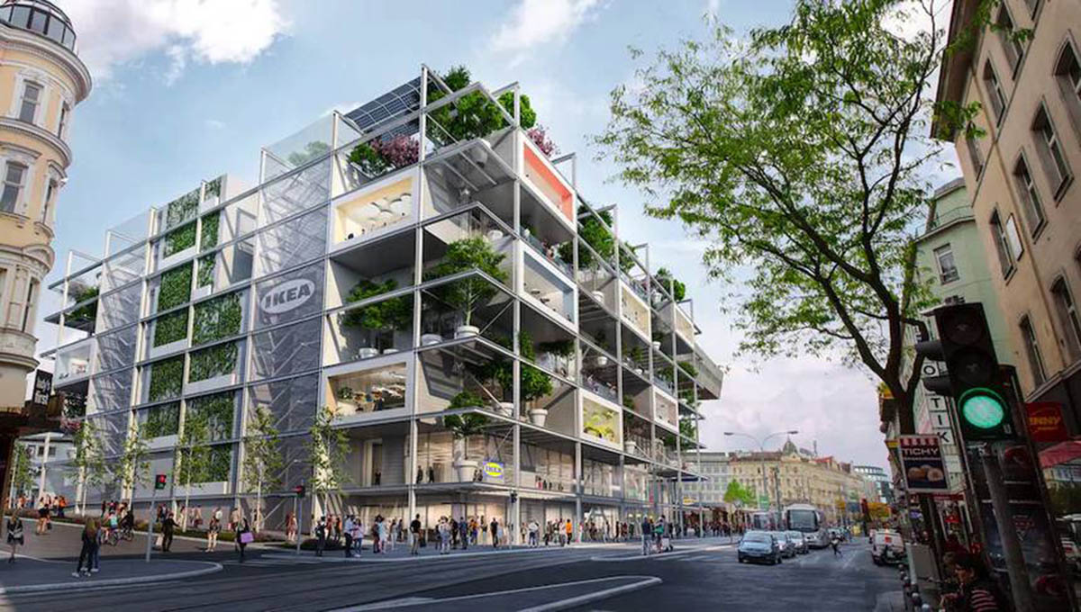 querkraft unveils design for new IKEA store in Vienna with zero parking spaces