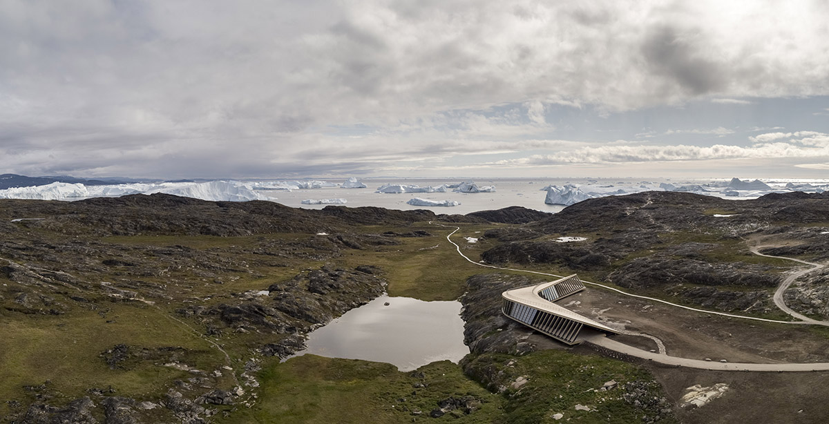 Dorte Mandrup completes curved Icefiord Centre in the UNESCO-protected area of Greenland