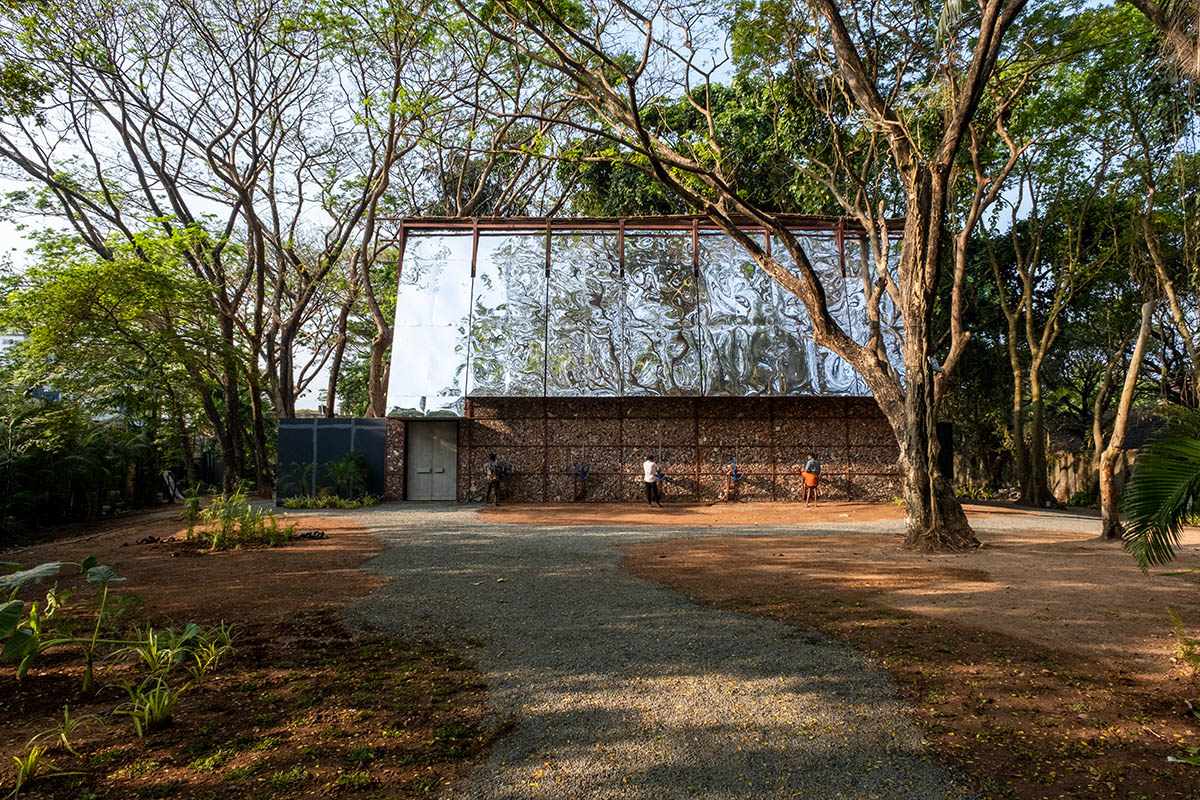 Samira Rathod Design Atelier built a demountable pavilion from construction debris in Kerala 