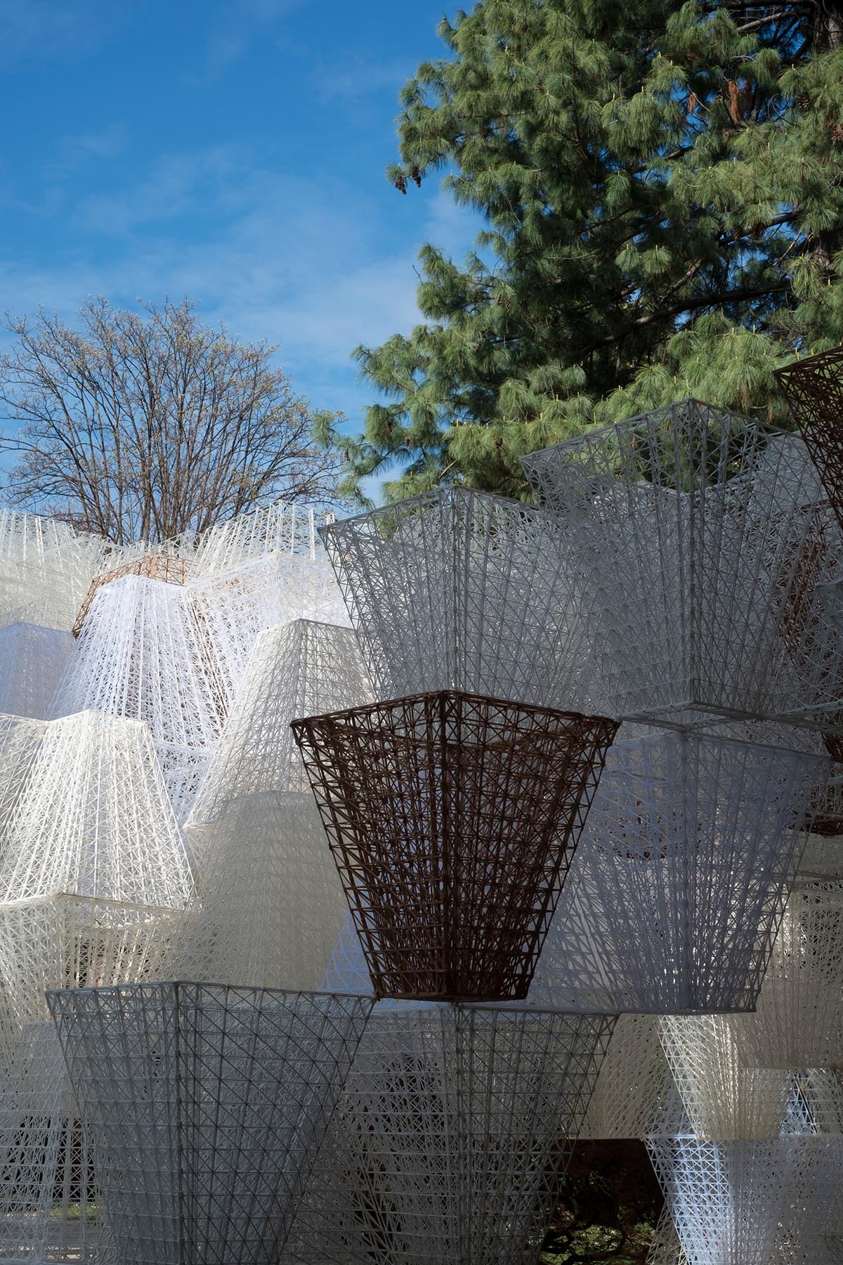 Arthur Mamou-Mani creates installation made of interlocking modular bio-bricks for Milan Design Week