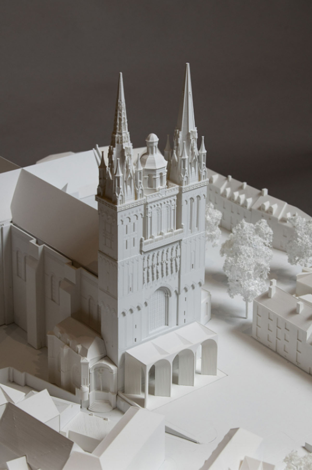 Kengo Kuma And Associates adds sculptural portals to historic Angers Cathedral in France 