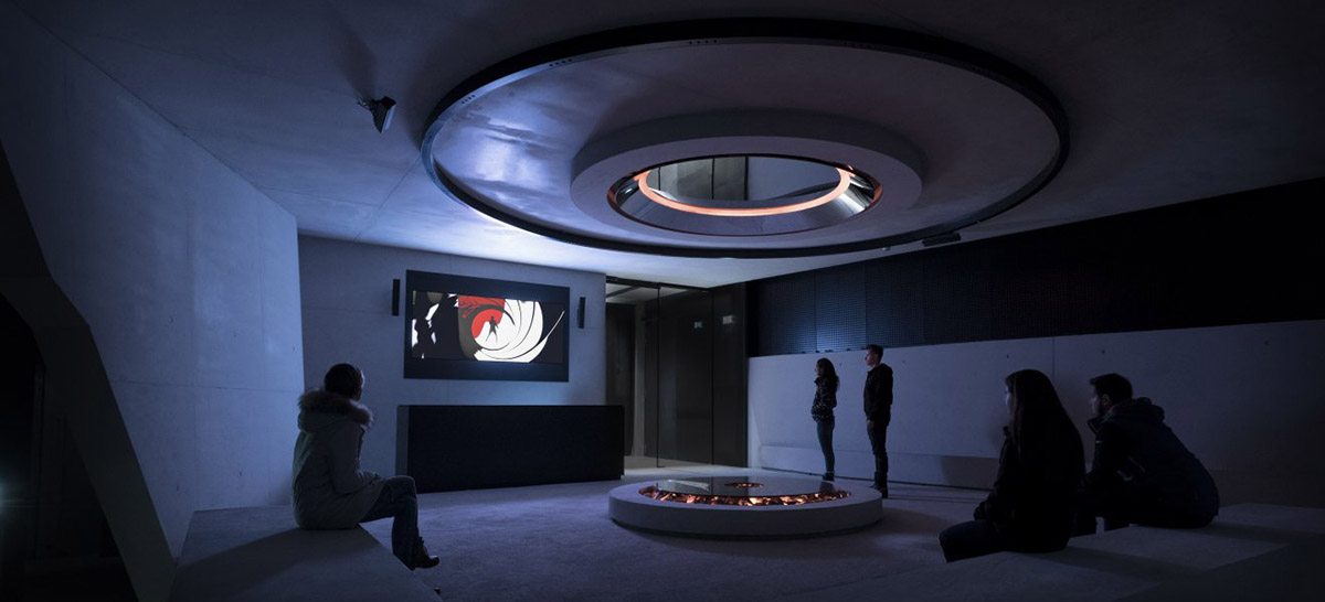 James Bond Museum seamlessly blended in the summit of Gaislachkogl Mountain in Austria