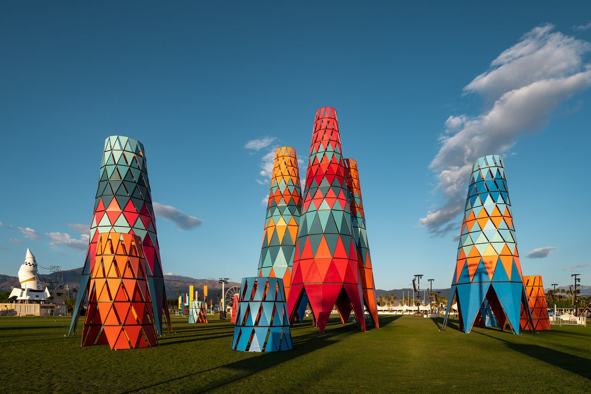 What is the Coachella vibe? Think art installations reaching for