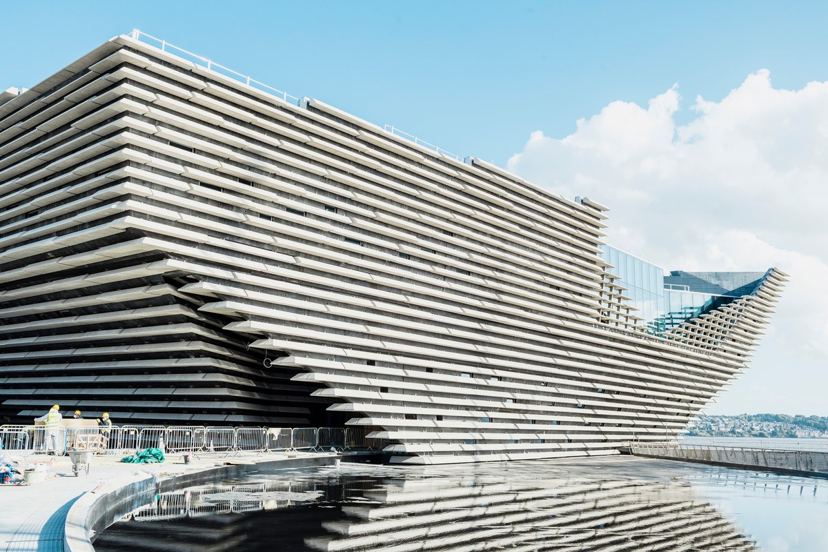 Kengo Kuma's Scotland's cliff-inspired V&A Dundee Museum is nearing completion