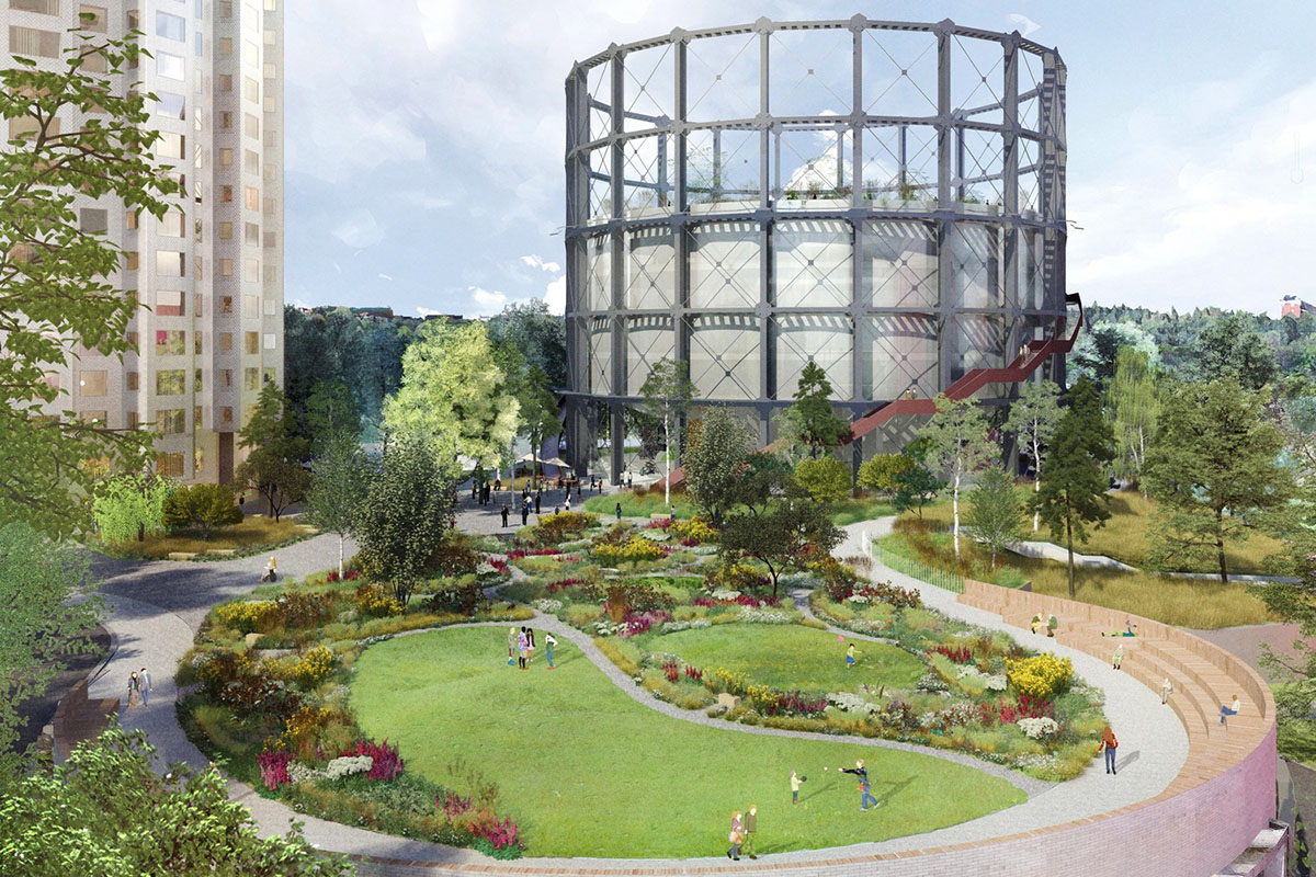 Herzog & de Meuron, Piet Oudolf, and LOLA to transform Stockholm’s former gasometer site